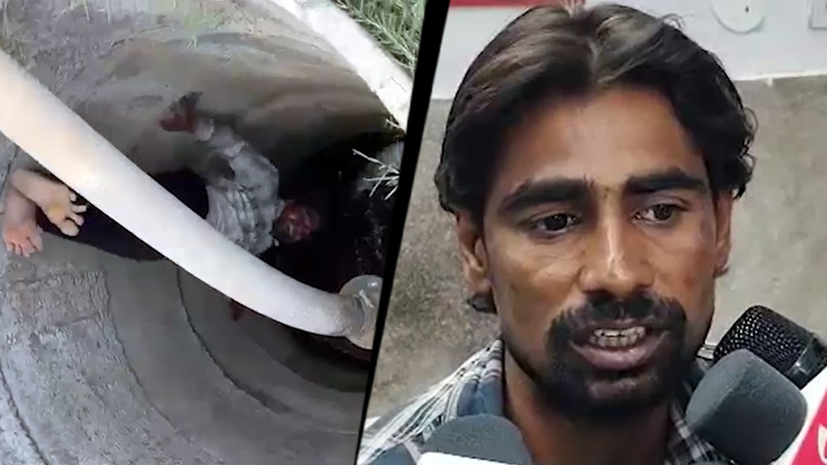 चोर समझकर युवक के साथ बर्बरता. (Photo: Screengrab)
