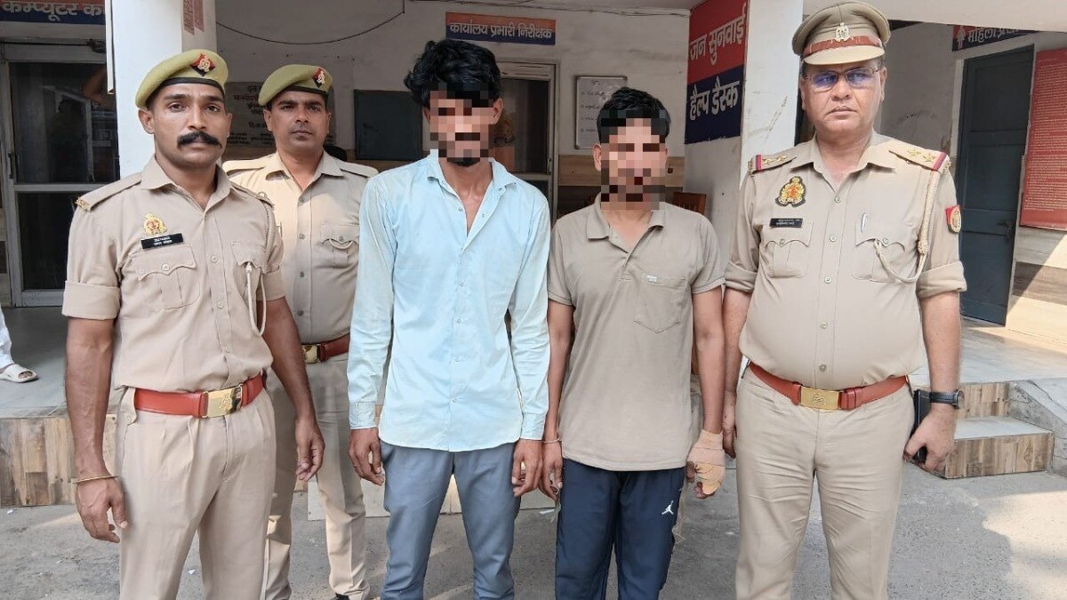 बिजनौर हत्याकांड के दो आरोपी पुलिस की गिरफ्त में (Photo- ITG)