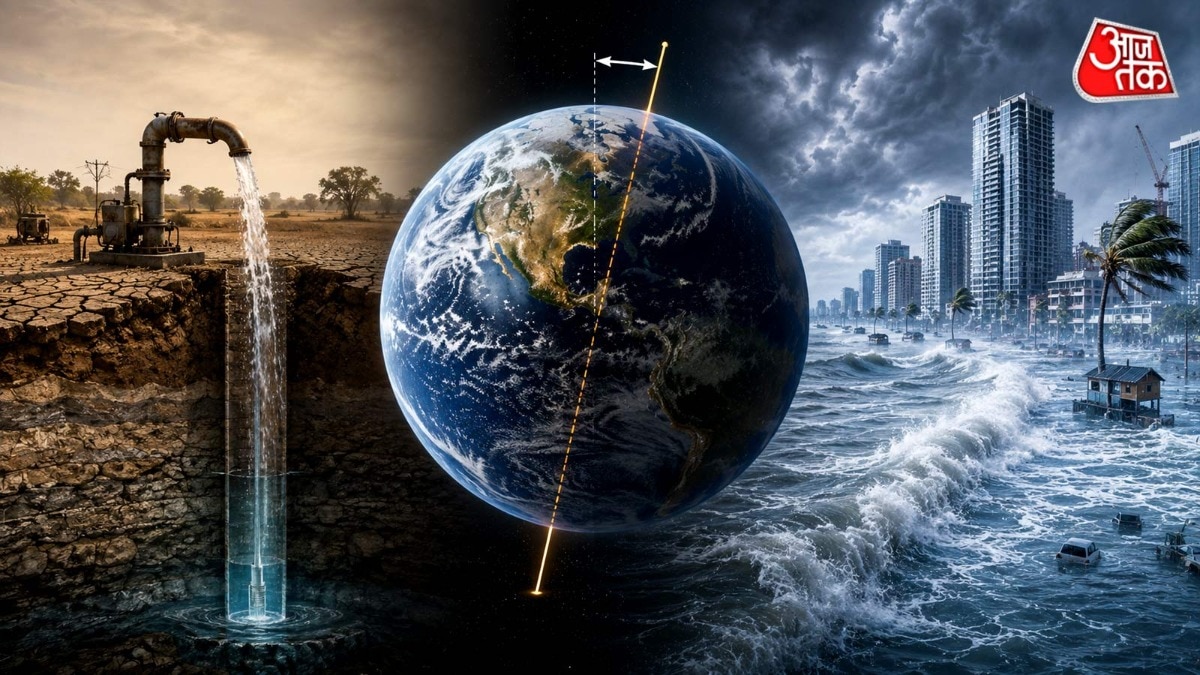 Groundwater depletion Polar motion