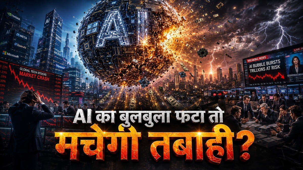 AI का गुब्बारा फूटा! अमेरिकी बाजार मंदी से भारत को होगा मुना