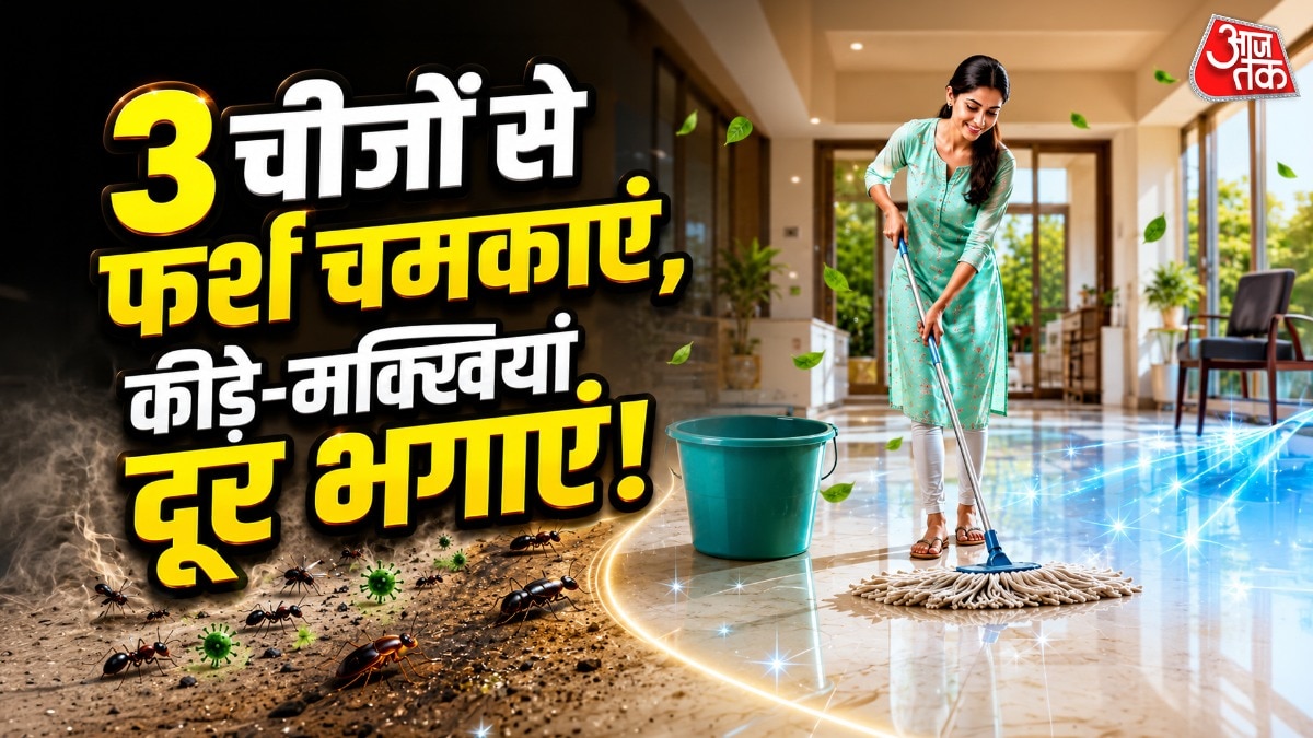 पोछे के पानी में मिलाएं ये चीजें, चमचएगा फर्श और क