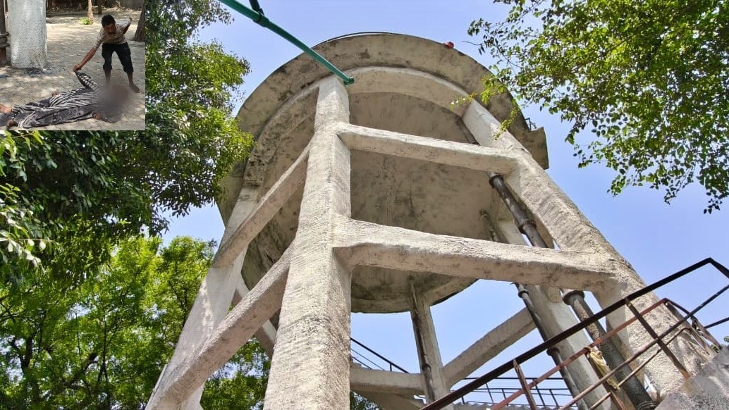 गर्मी से बचने के लिए पानी की टंकी पर सोया, करवट ले