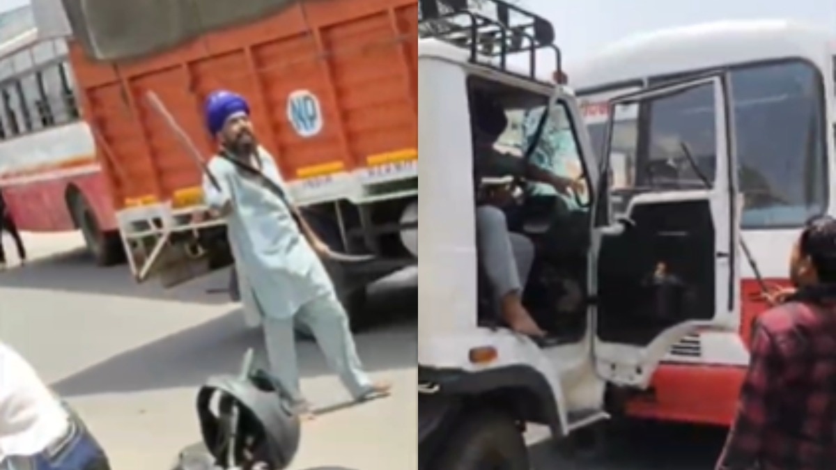 बस कर्मियों ने घेरा, सिख ड्राइवर ने निकाली तलवार, 