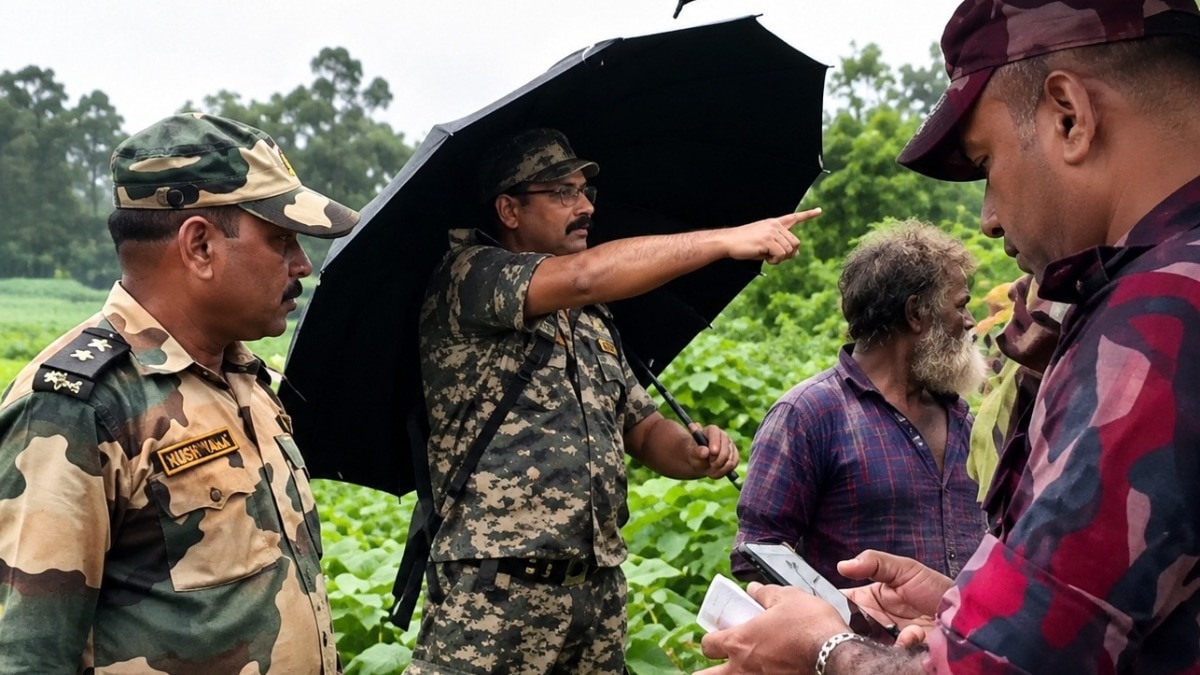 'जीरो लाइन' पर फंसा बांग्लादेशी घुसपैठिया, न BSF आने दे रही,