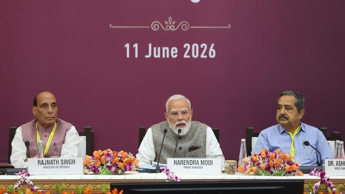 पीएम मोदी ने नीति आयोग की मीटिंग में सभी राज्यों और केंद्र शासित प्रदेशों को संबोधित किया. (Photo: ITG)