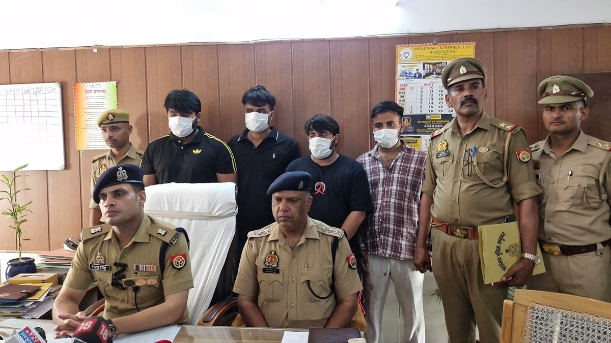 पुलिस पकड़े गए चारों आरोपियों से पूछताछ कर रही है (फोटो-ITG)