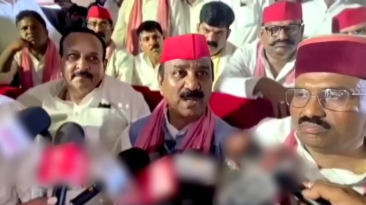 सपा प्रदेश अध्यक्ष राम श्यामलाल पाल. (Photo: Screengrabs)