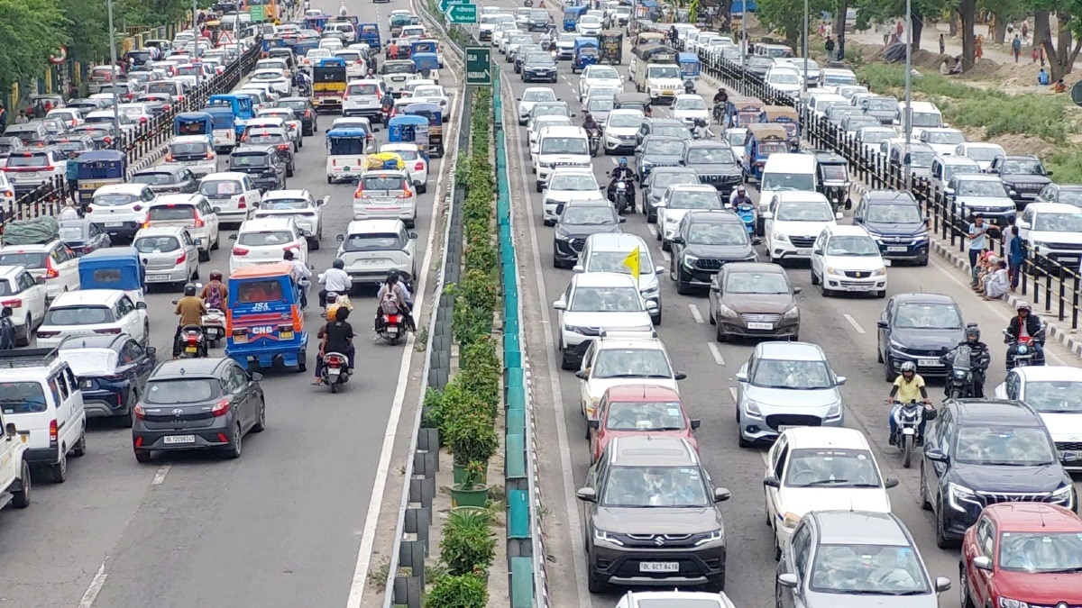 Traffic jam in Haridwar 