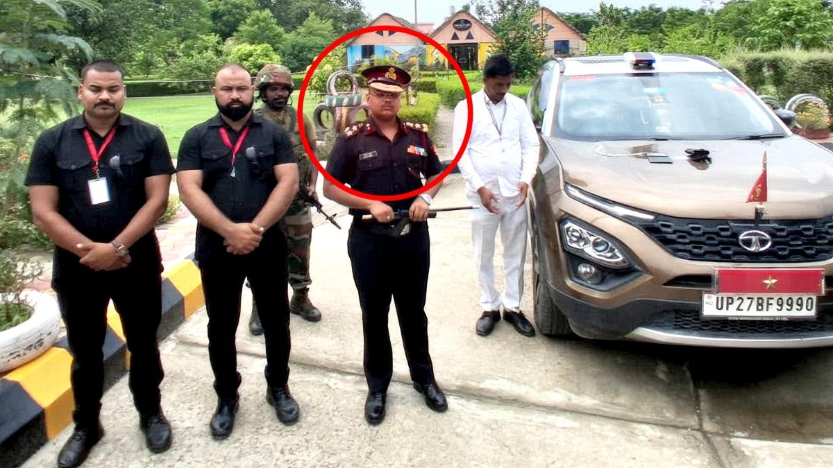 शाहजहांपुर के आर्यन वर्मा को फर्जी ब्रिगेडियर बनने पर पुलिस ने पकड़ लिया है (Photo: ITG)