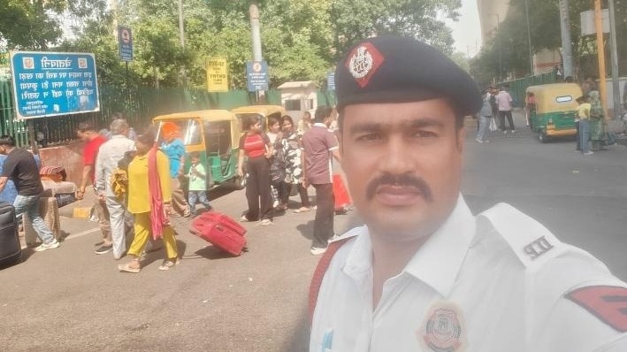 दिल्ली पुलिस के जवान, जिनकी सड़क हादसे में गई जान. (File Photo: ITG)