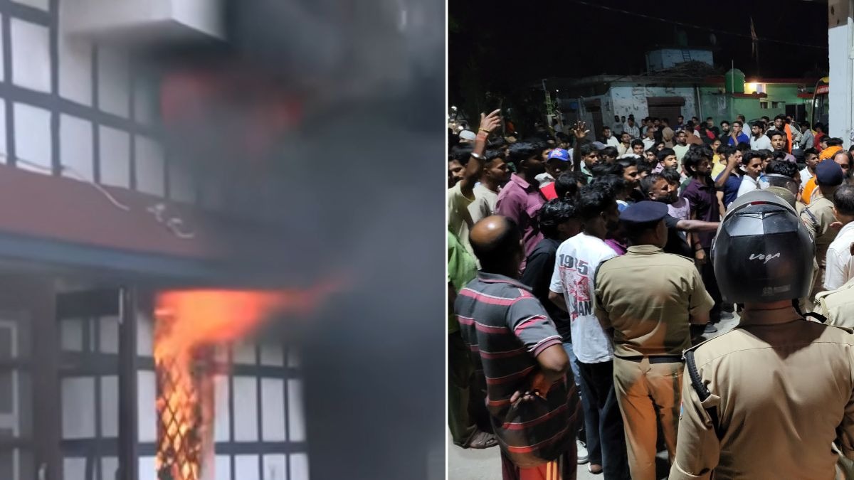 आगजनी और विरोध प्रदर्शन के बाद इंटरनेट बंद. (Photo: ITG)