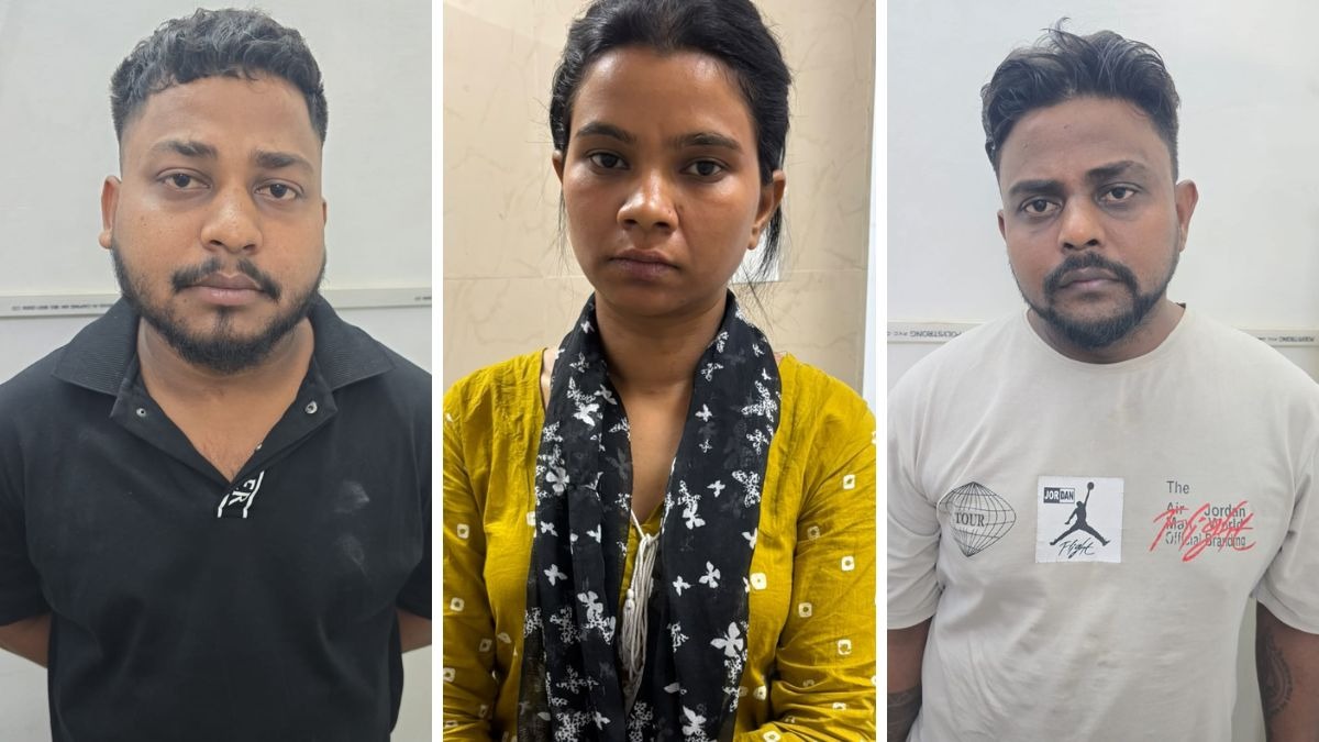राजकुमार, सरिता और निरंजन सहित चार आरोपी पकड़े गए. (Photo: ITG)