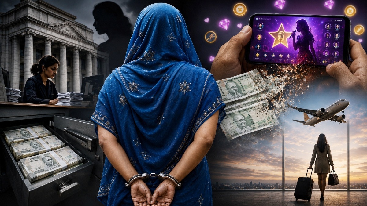41 लाख रुपये लेकर फरार महिला कैशियर गिरफ्तार. (Photo: AI-generated)