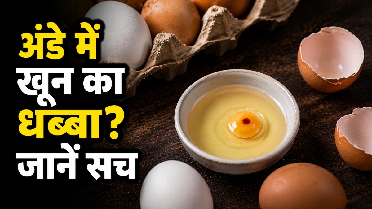 कई बार अंडों को फोड़ने पर योक पर रेड स्पॉट दिखाई देता है. (Photo: AI Generated)
