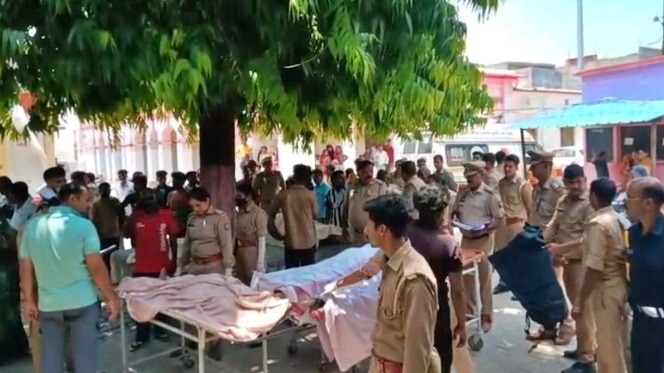 बदायूं सड़क हादसे में 6 की मौत (Photo- Screengrab)