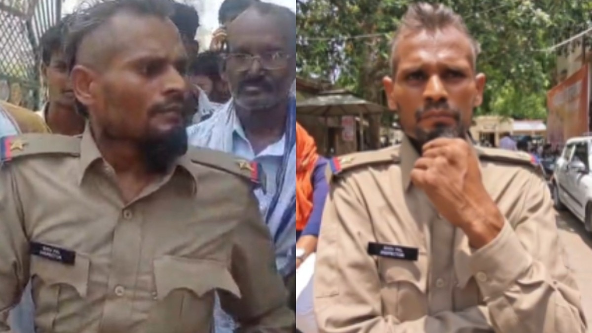 नेमप्लेट लगाकर घूम रहा था शातिर युवक.(Photo: Screengrab)