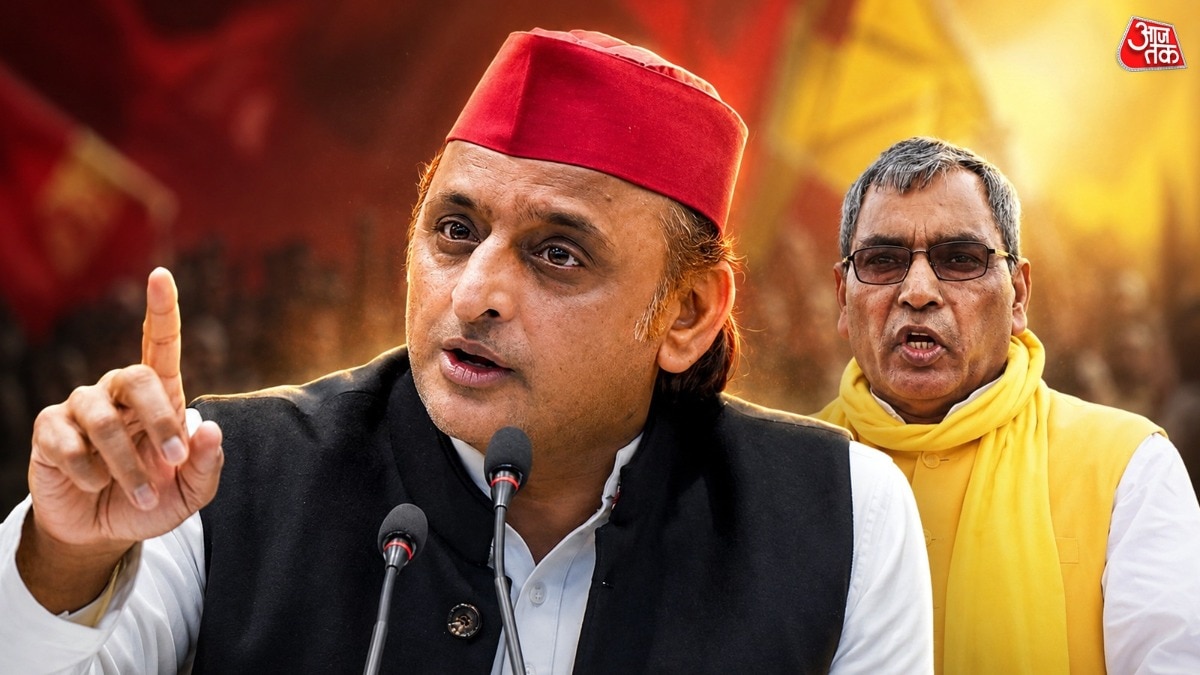 अखिलेश यादव और ओपी राजभर के बीच सियासी जंग तेज हो गई है (Photo: ITG)