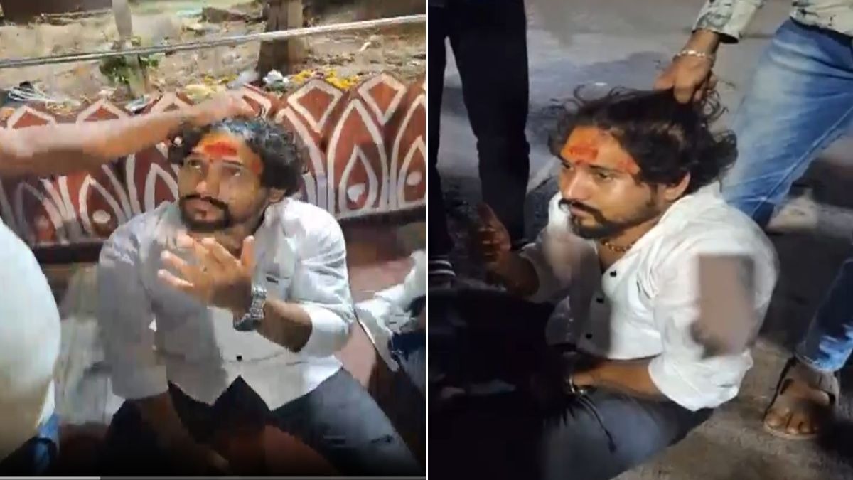 पुणे से महिला मित्र के साथ उज्जैन पहुंचा था सरफराज. (Photo: Screengrab)