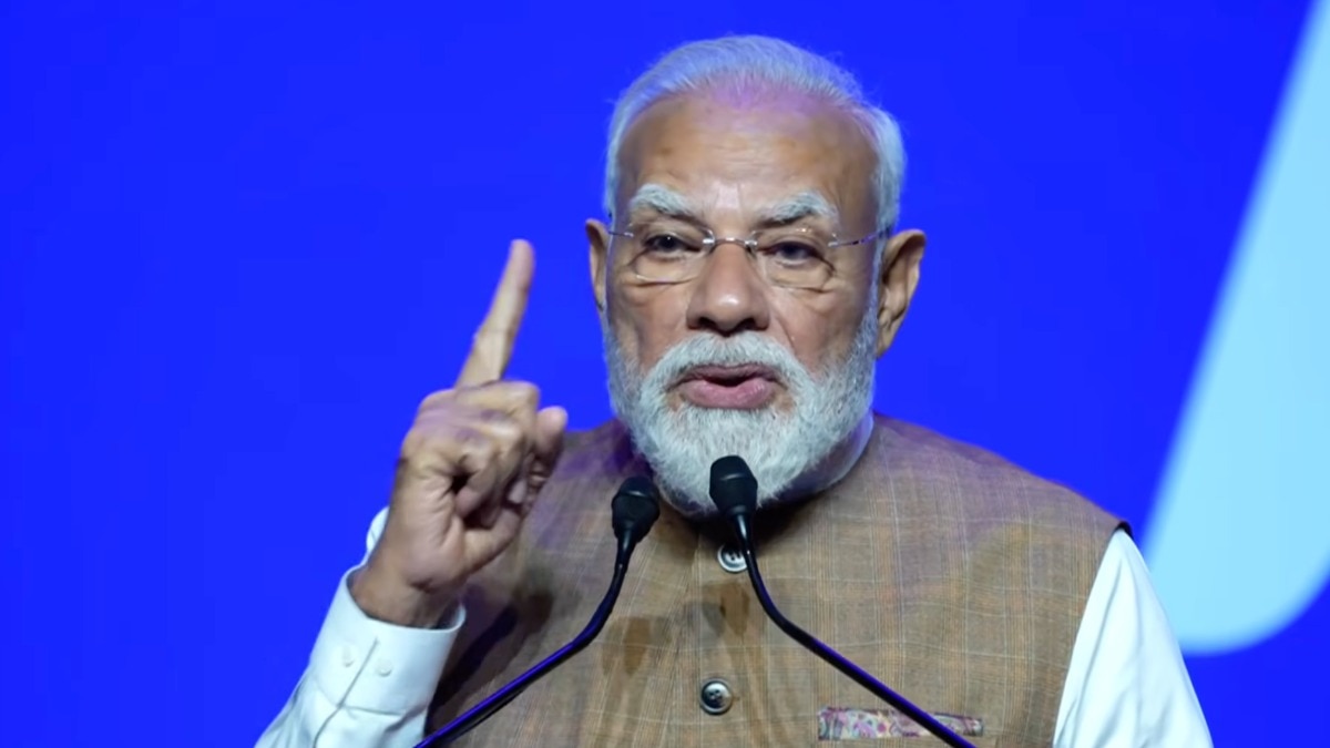 रांस के पेरिस में प्रधानमंत्री नरेंद्र मोदी ने भारतीय समुदाय को संबोधित किया (Photo: Youtube/@Narendra Modi)