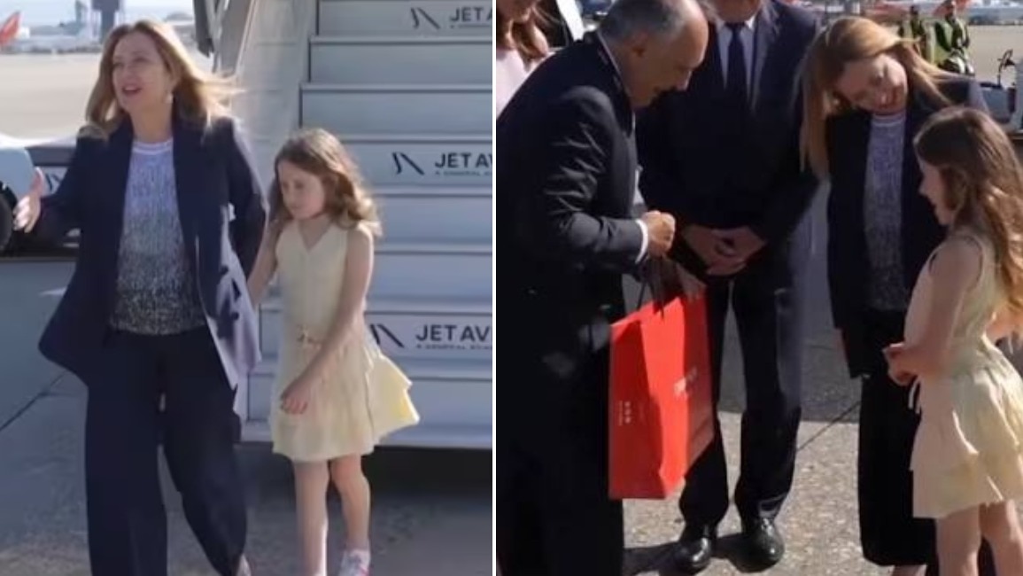 G7 में छा गईं मेलोनी की बेटी, मासूमियत ने जीता लोगों का दिल- VIDEO