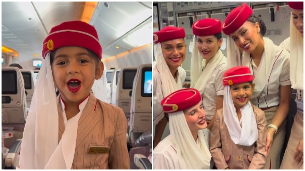 Emirates, Emirates Flight, Ayla, 5 Year Old Girl, Emirates Cabin Crew