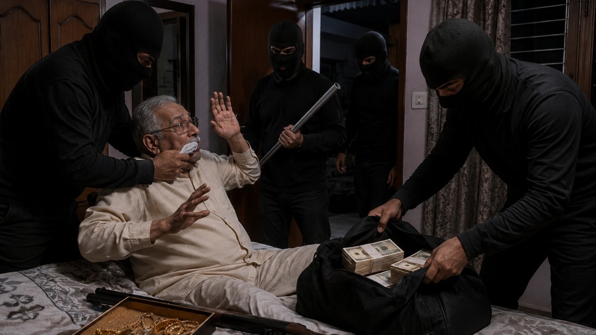 इलाज के लिए अस्पताल में थीं पत्नी. (Photo: AI-generated)