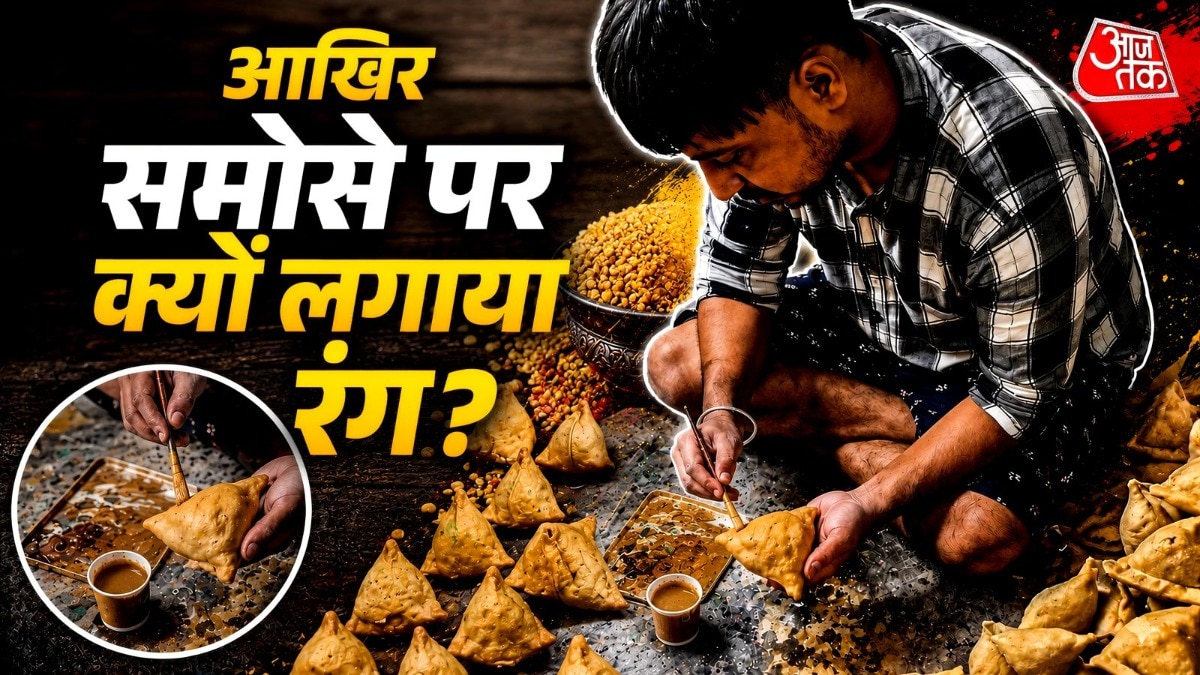 Viral samosa video, Samosa colour video, Samosa painting video,