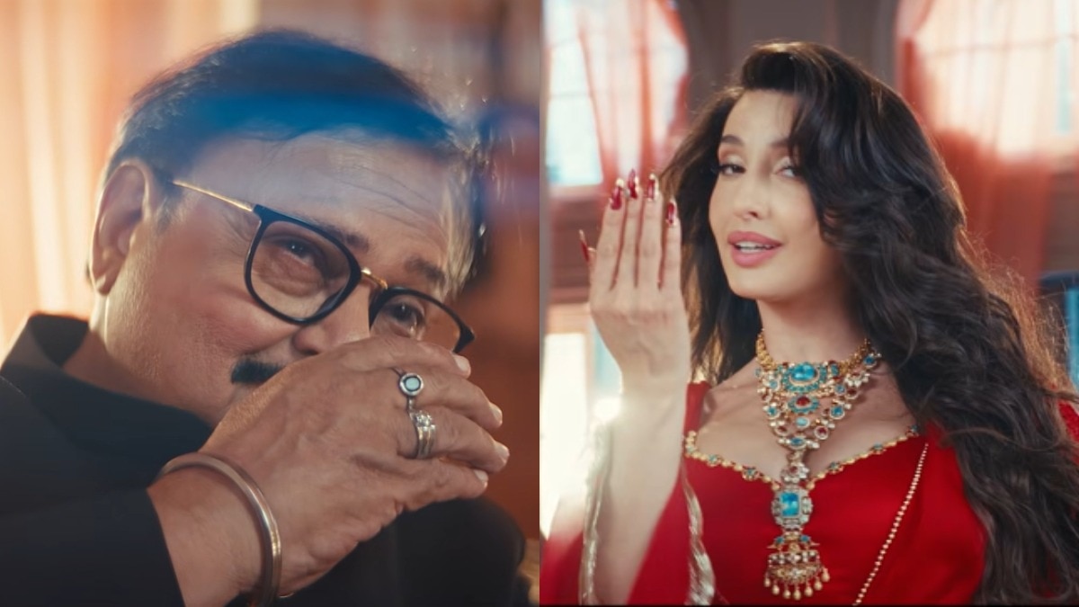 राकेश बेदी और नोरा फतेही (Photo: YT/T-Series)