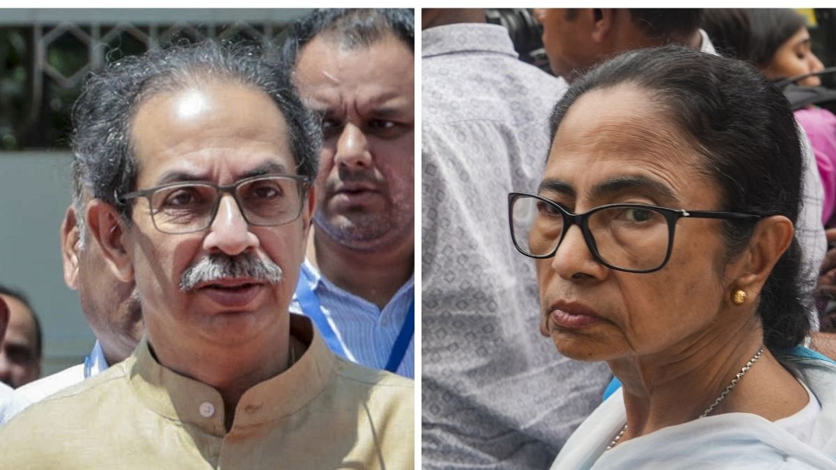 महाराष्ट्र के पूर्व मुख्यमंत्री उद्धव ठाकरे और तृणमूल कांग्रेस नेता ममता बनर्जी. (Photo: PTI)