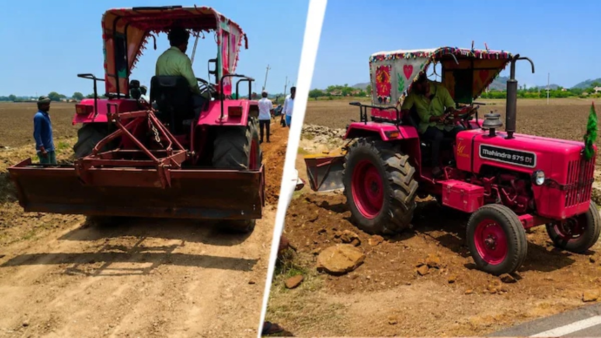150 किसानों ने मिलकर सड़क बनवाई. (Photo- ITGD)