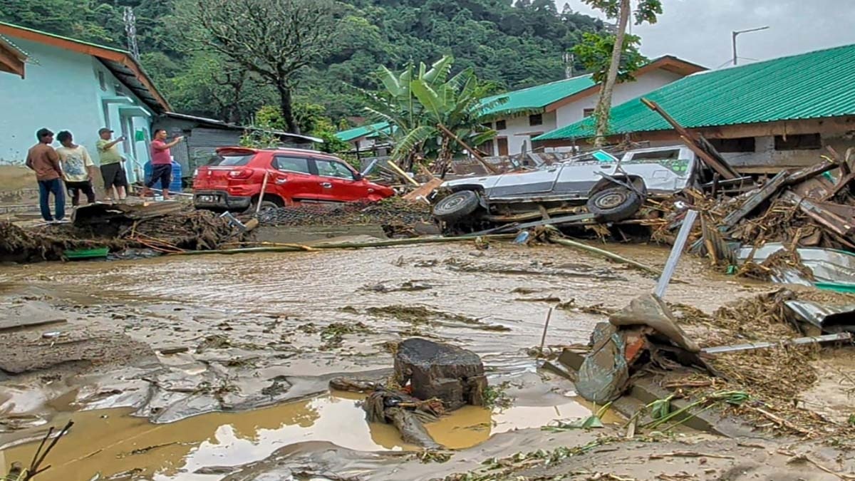 Flood and landslides in Arunanchal Pradesh (Photo- PTI)