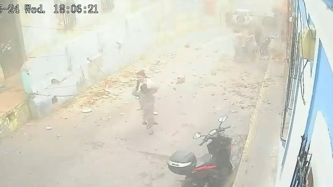 वेनेजुएला भूकंप का सीसीटीवी वीडियो. (Photo- ITG)