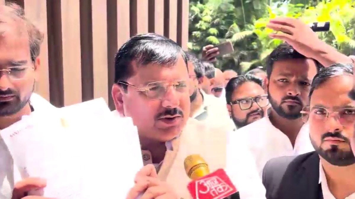संजय सिंह ने पुख्ता सबूत के दावे किए हैं. (Photo- Screengrab/ITG)