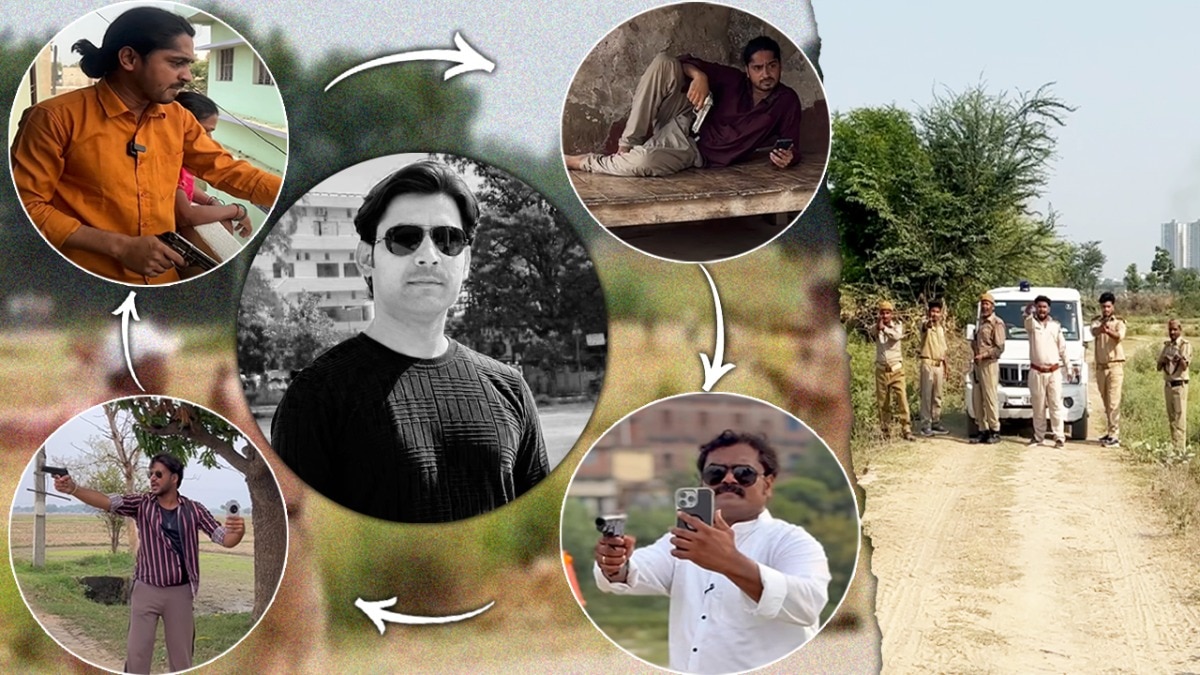भरत तिवारी के कथित एनकाउंटर के बाद सोशल मीडिया पर इस तरह के वीडियोज की बाढ़ सी आ गई है. (Photo- ITG)