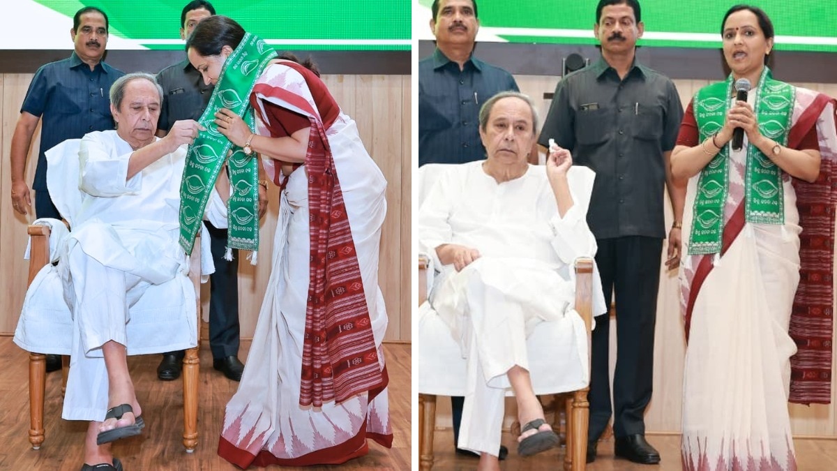 नवीन पटनायक ने सुजाता राउत के पार्टी में शामिल होने की घोषणा की. (Photo- X)