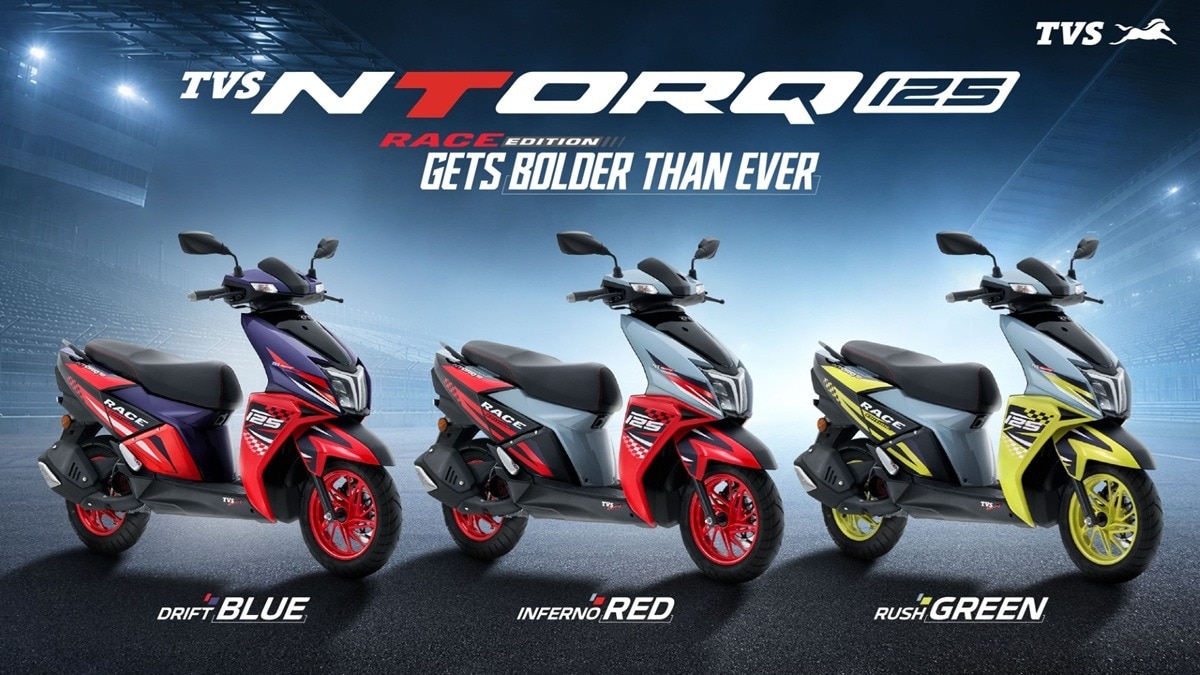 2026 TVS Ntorq 125 को कंपनी ने नए कलर और फीचर के साथ लॉन्च कर दिया है. (Photo: TVS Motor)