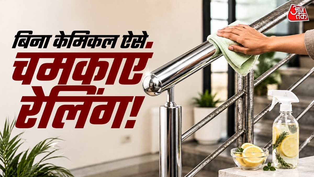 रेलिंग को घर की चीजों से साफ करें (PHOTO:AI)