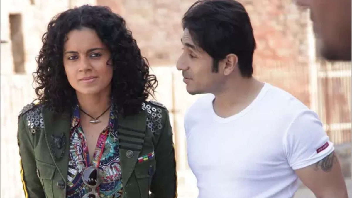 फिल्म 'रिवॉल्वर रानी' में कंगना और वीर (Photo: Screengrab)
