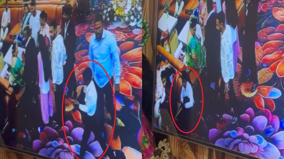 पहले मिला इशारा, फिर बच्चे ने उड़ाया सोने के गहनों से भरा बैग, Video