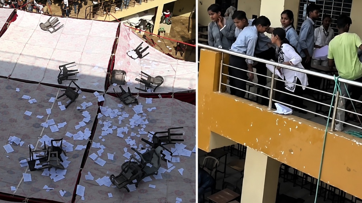 जयपुर में पेपर लीक के बाद बवाल. 