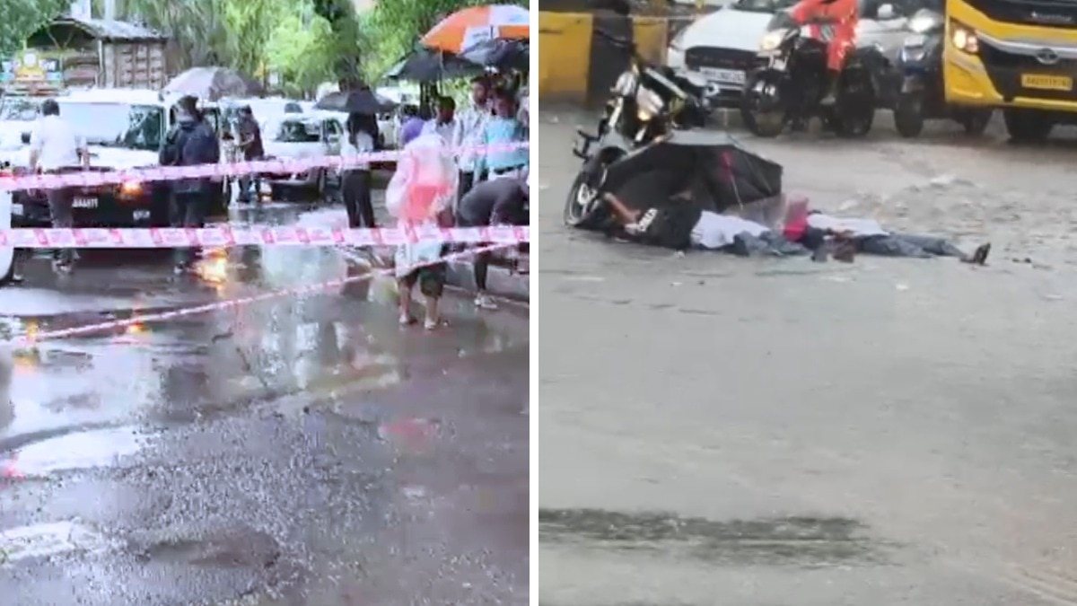 यह हादसा उस समय हुआ जब दोनों छात्राएं बाइक से नेरुल के एलपी ब्रिज के नीचे से गुजर रही थीं. (Photo- ITG)
