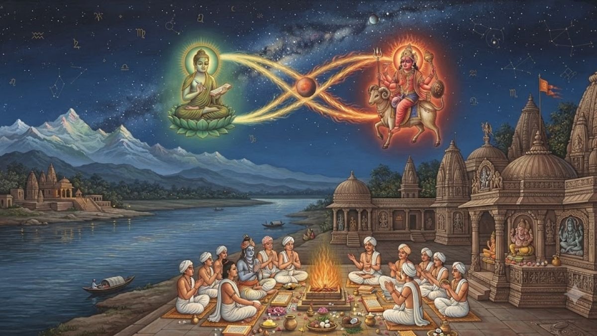 ज्योतिष शास्त्र के अनुसार, जब बुध और मंगल ग्रह एक-दूसरे से विशेष खगोलीय कोण (30 डिग्री की स्थिति) पर होते हैं, तब इस दुर्लभ योग का निर्माण होता है.