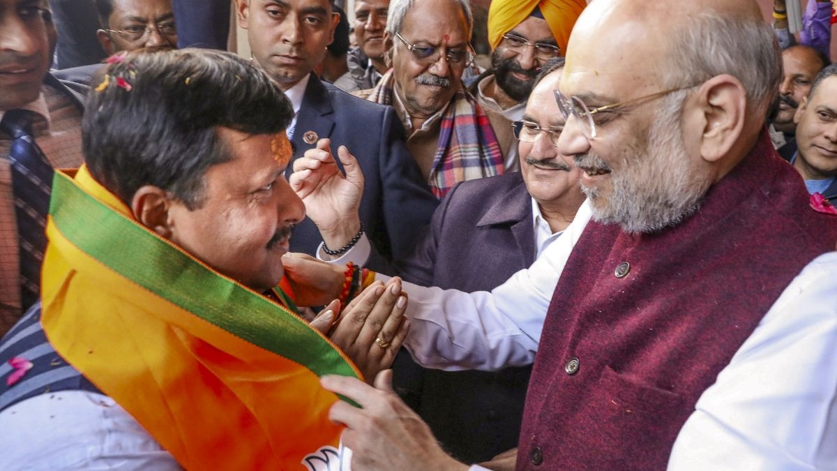 अमित शाह के आवास पर हुई बैठक में बीजेपी के कई सीनियर नेता शामिल हुए (File Photo: PTI)