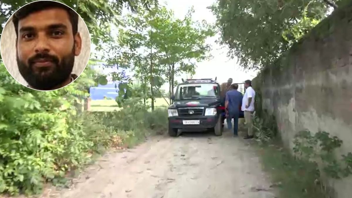 आरोपी अविनाश को लेकर कोसी परिक्रमा मार्ग पर पहुंची थी पुलिस. (Photo: Screengrab)