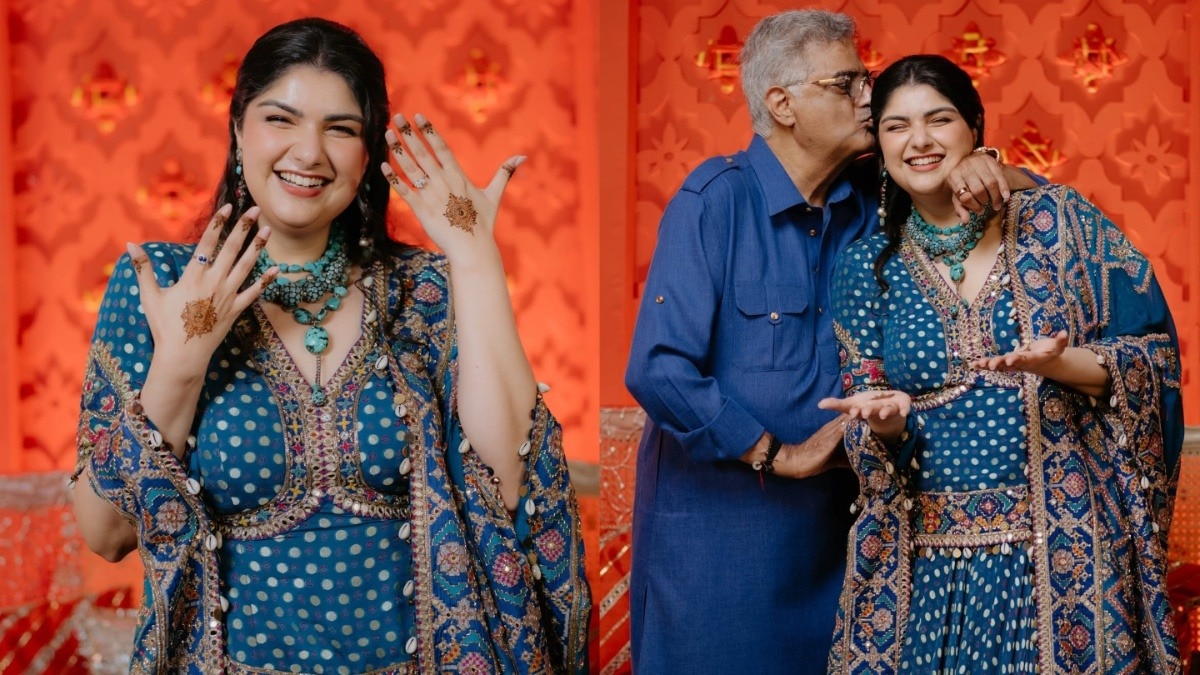 अंशुला कपूर ने लगाई पिया के नाम की मेहंदी, पटोला लहंगे में लगीं बेहद खूबसूरत