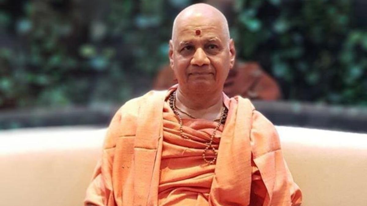 राम मंदिर ट्रस्ट के कोषाध्यक्ष गोविंद देव गिरि. (File Photo: PTI)