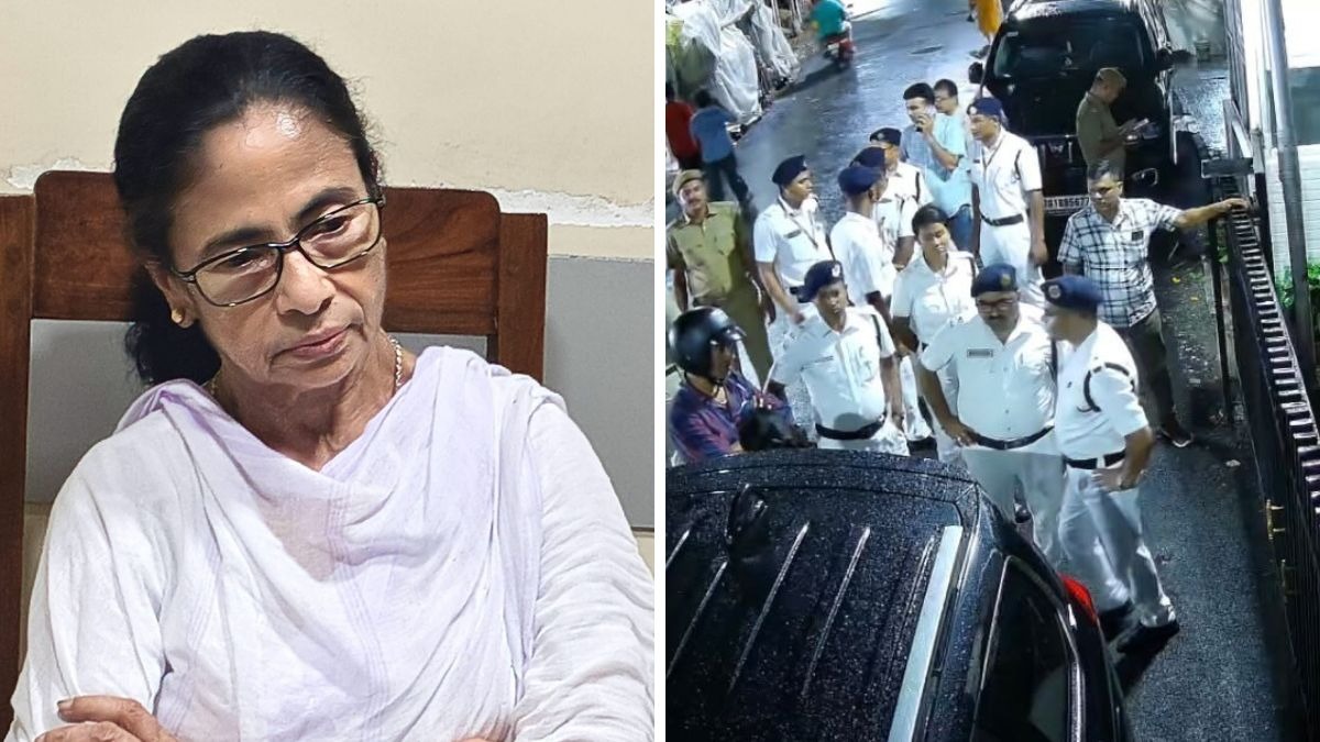 ममता बनर्जी के आवास पर भारी पुलिस बल तैनात (Photo: x.com/AITCofficial)
