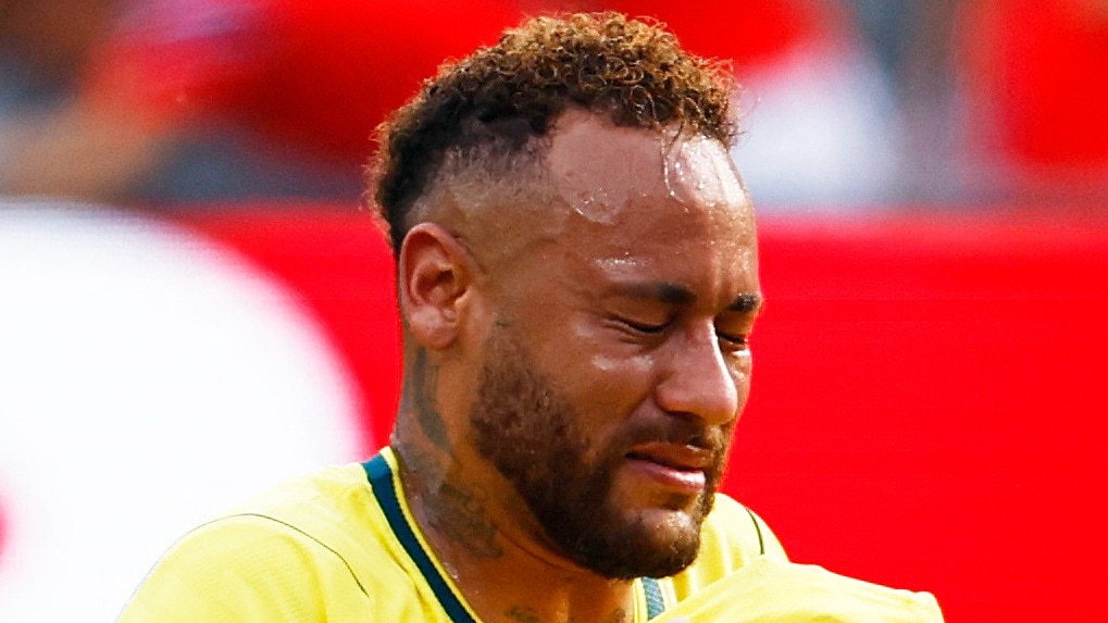  Brazil v Norway  New York New Jersey Stadium, East Rutherford, New Jersey, U.S. Neymar Jr. looks dejected after the match as Brazil are eliminated from the World Cup