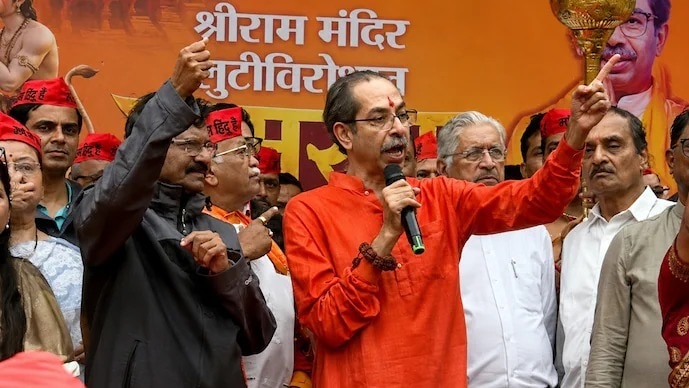 ram mandir shiv sena ubt ram raksha protest