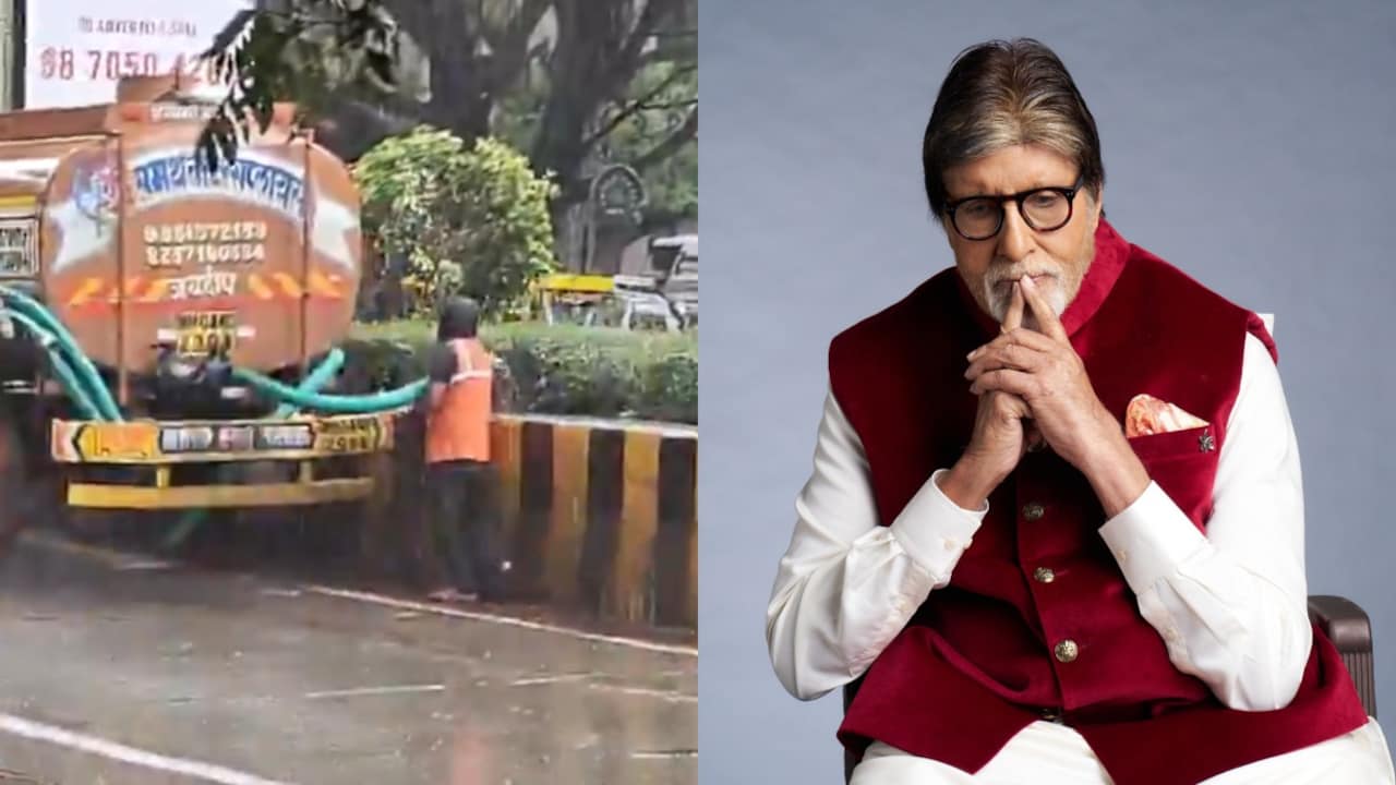 मुंबई में बारिश से मची त्राहि-त्राहि, बोले अमिताभ, शेयर किया Video